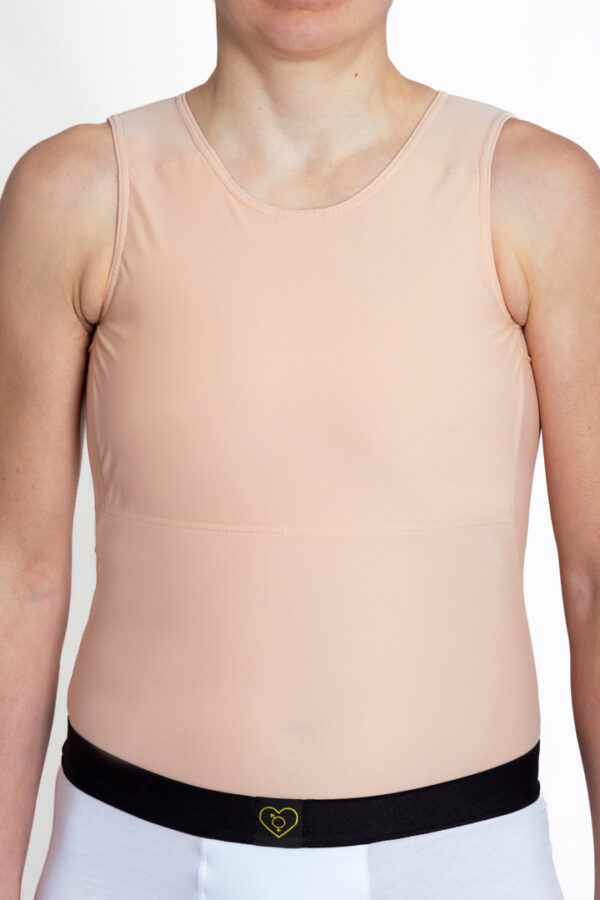 Nude Light Basic Long Chest Binder