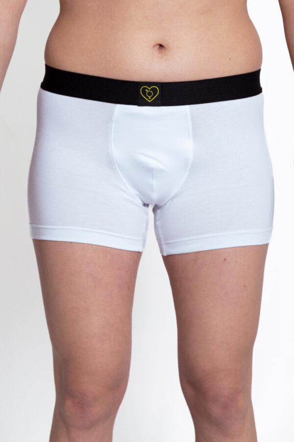 White Gender Neutral Boxer - Image 2