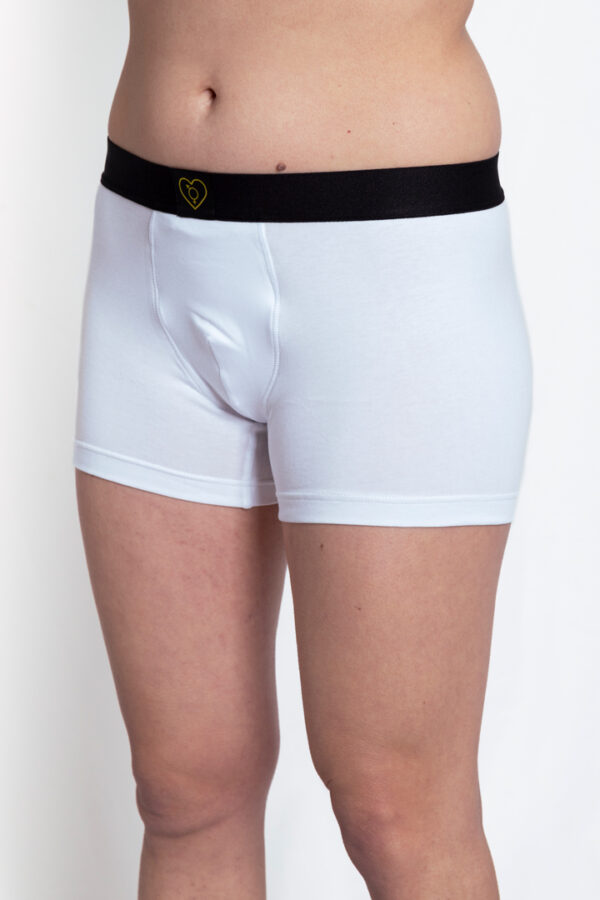 White Gender Neutral Boxer